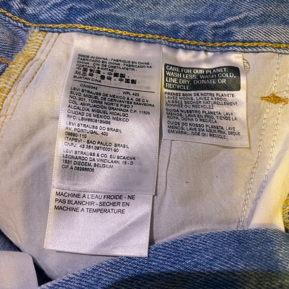 Levi's Premium Type 1 Jeans Skirt - size 27 - Picture 11 of 15